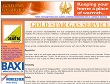 Tablet Screenshot of goldstargas.co.uk